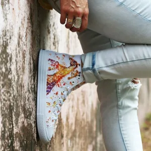 Colorful Giraffe Canvas Shoes